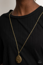 Load image into Gallery viewer, Wearable Wildflowers - Brass necklace 2069
