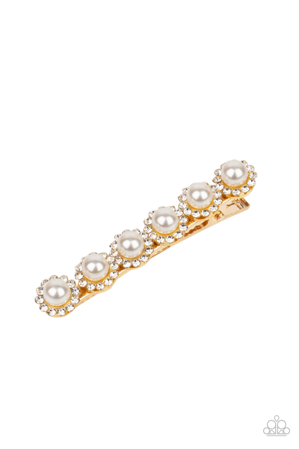 Polished Posh - Gold hair clip B029