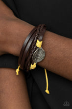 Load image into Gallery viewer, FROND and Center - Yellow bracelet 662
