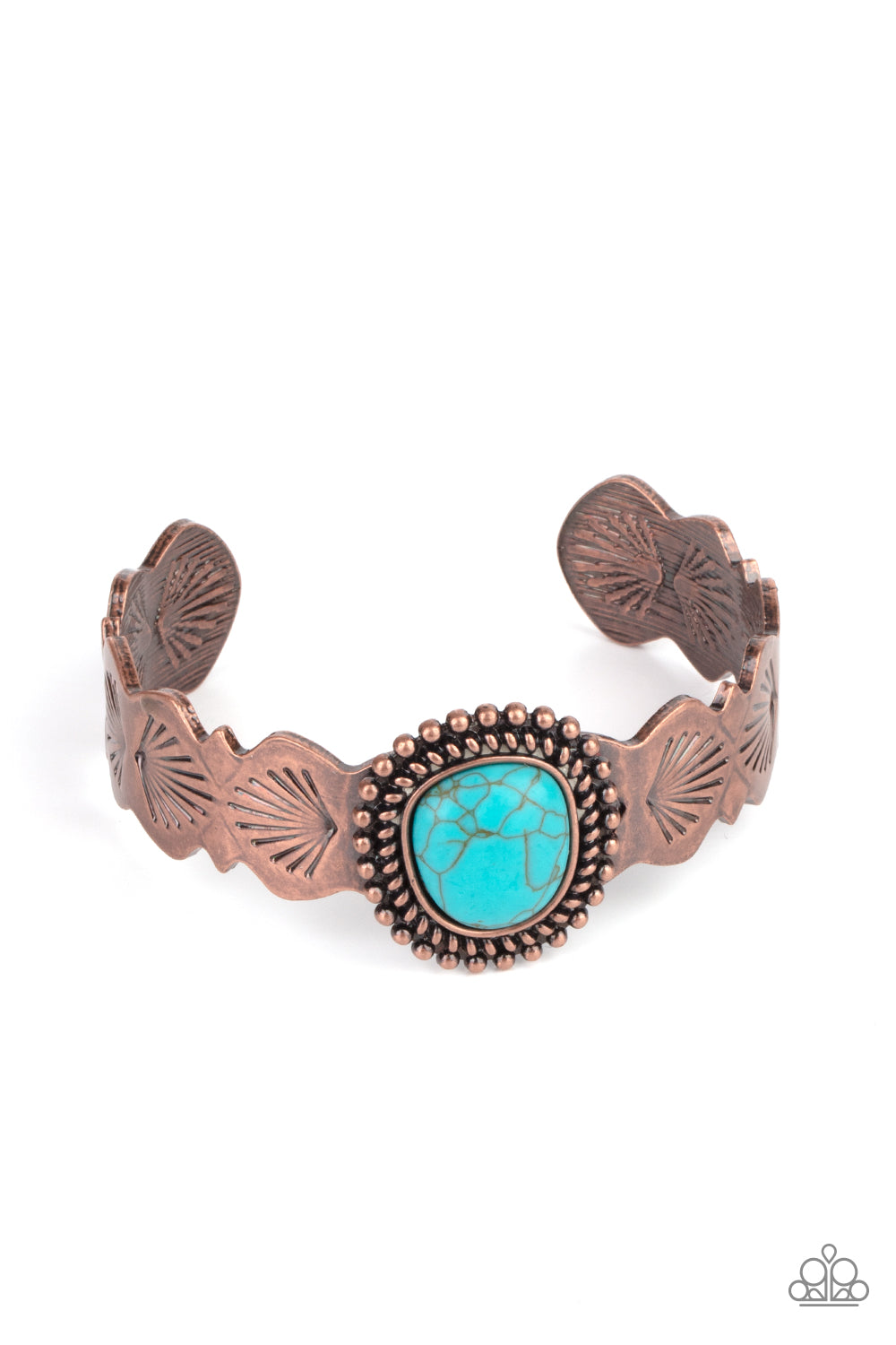 Oceanic Oracle - Copper cuff bracelet 2236