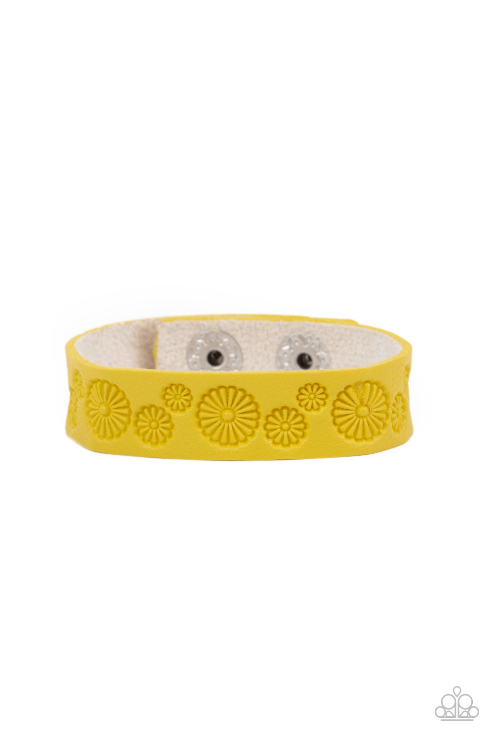 Follow The Wildflowers - Yellow snap bracelet A024