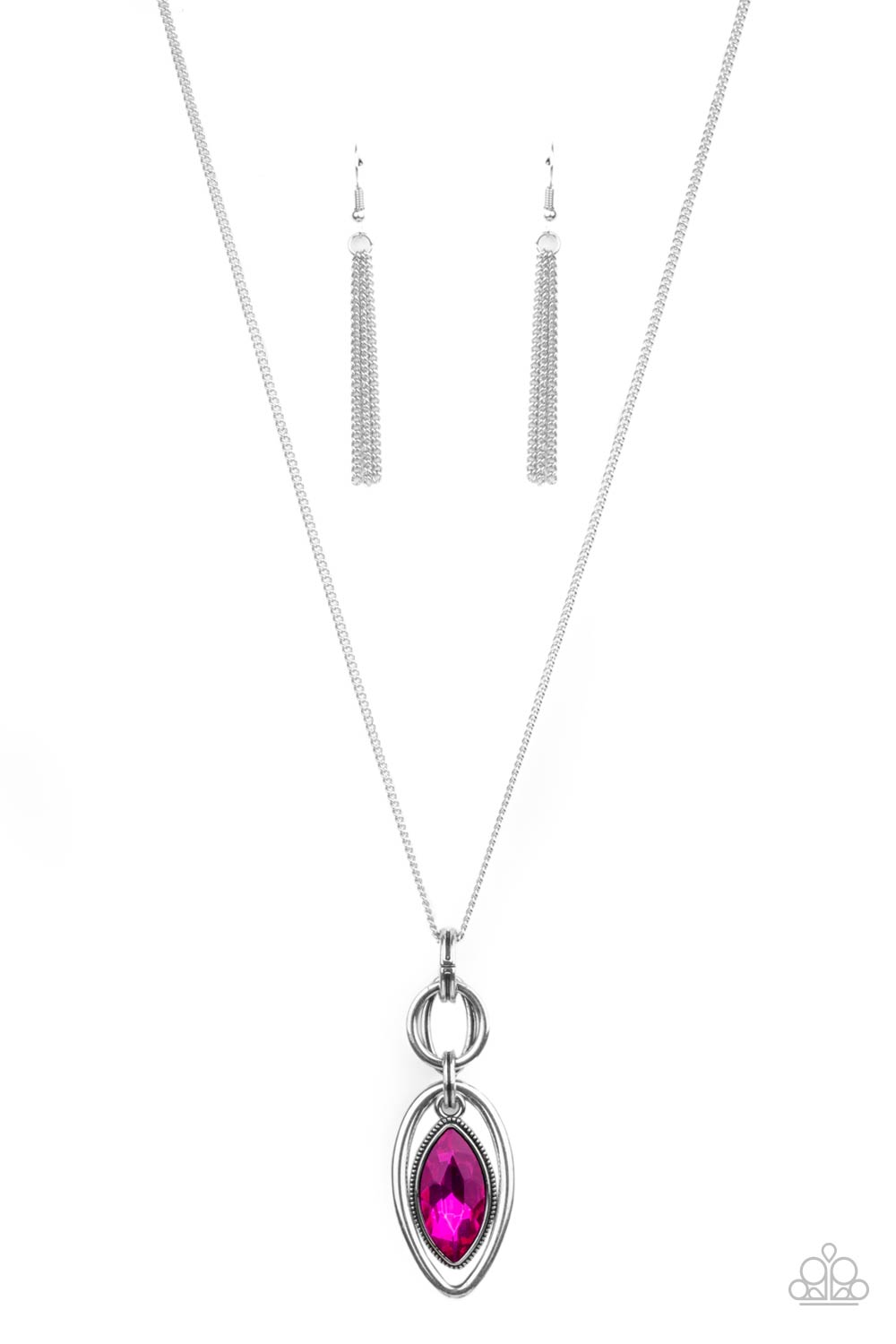 Glamorously Glaring - Pink necklace 2206