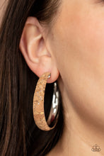 Load image into Gallery viewer, A CORK In The Road - Silver hoop earring 1795B
