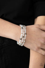 Load image into Gallery viewer, Here to STAYCATION - White bracelet 828
