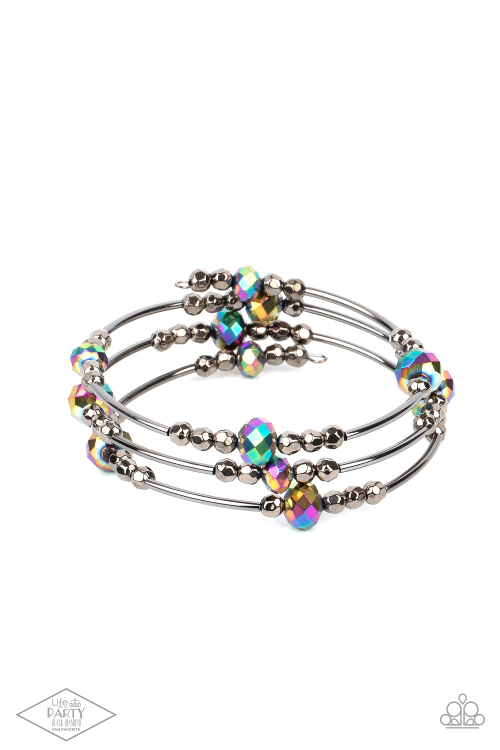 Showy Shimmer - Multi coil bracelet A012