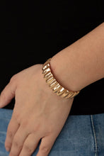 Load image into Gallery viewer, Across The HEIR-Waves - Gold cuff bracelet 670
