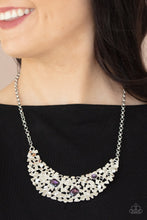 Load image into Gallery viewer, Fabulously Fragmented - Purple necklace B087
