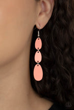 Load image into Gallery viewer, Rainbow Drops - Orange earring 2200
