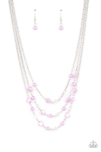 Load image into Gallery viewer, Let The Record GLOW - Purple necklace 2168
