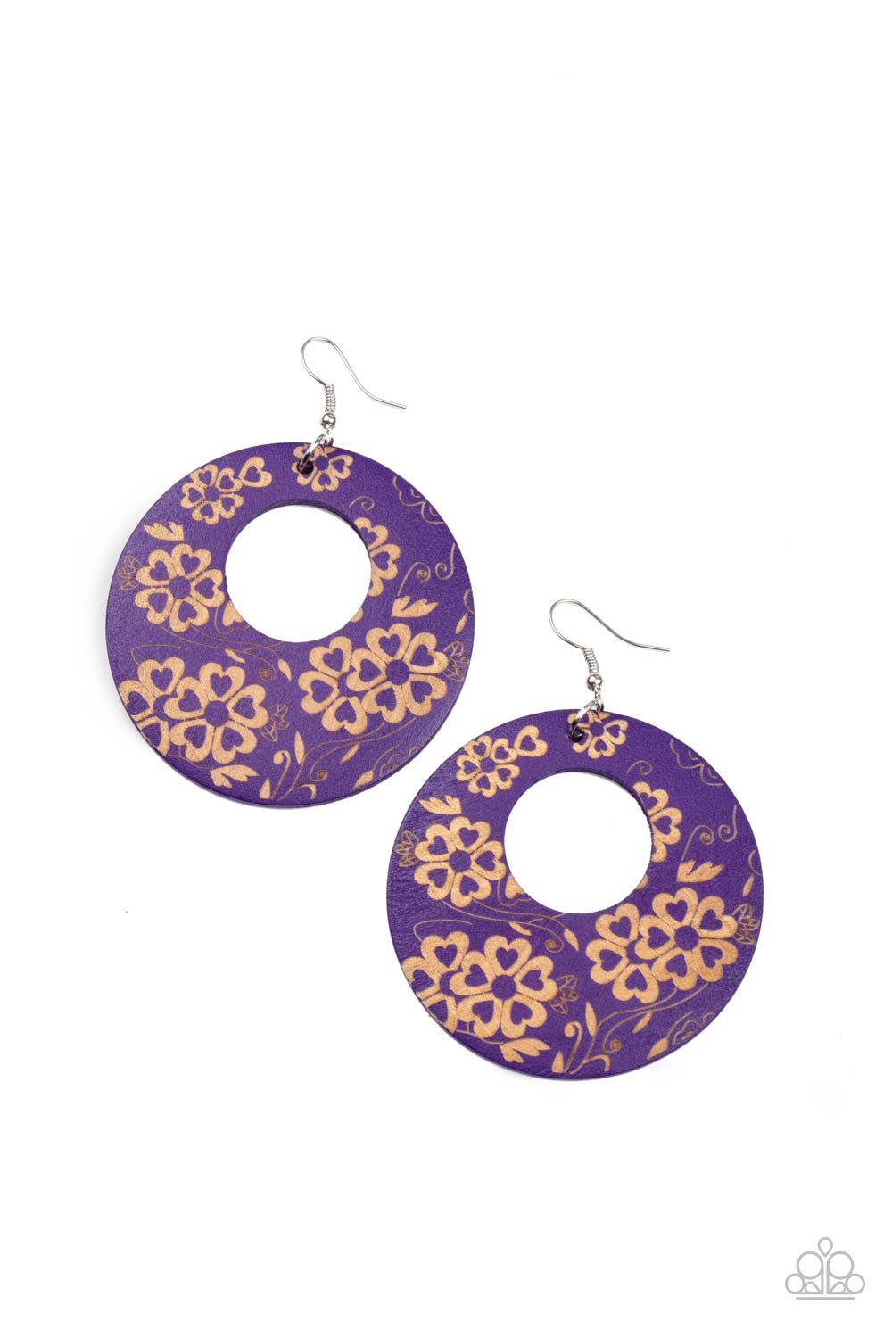 Galapagos Garden Party - Purple earring 2062