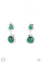 Load image into Gallery viewer, Subtle Smolder - Green clip-on earring 2089
