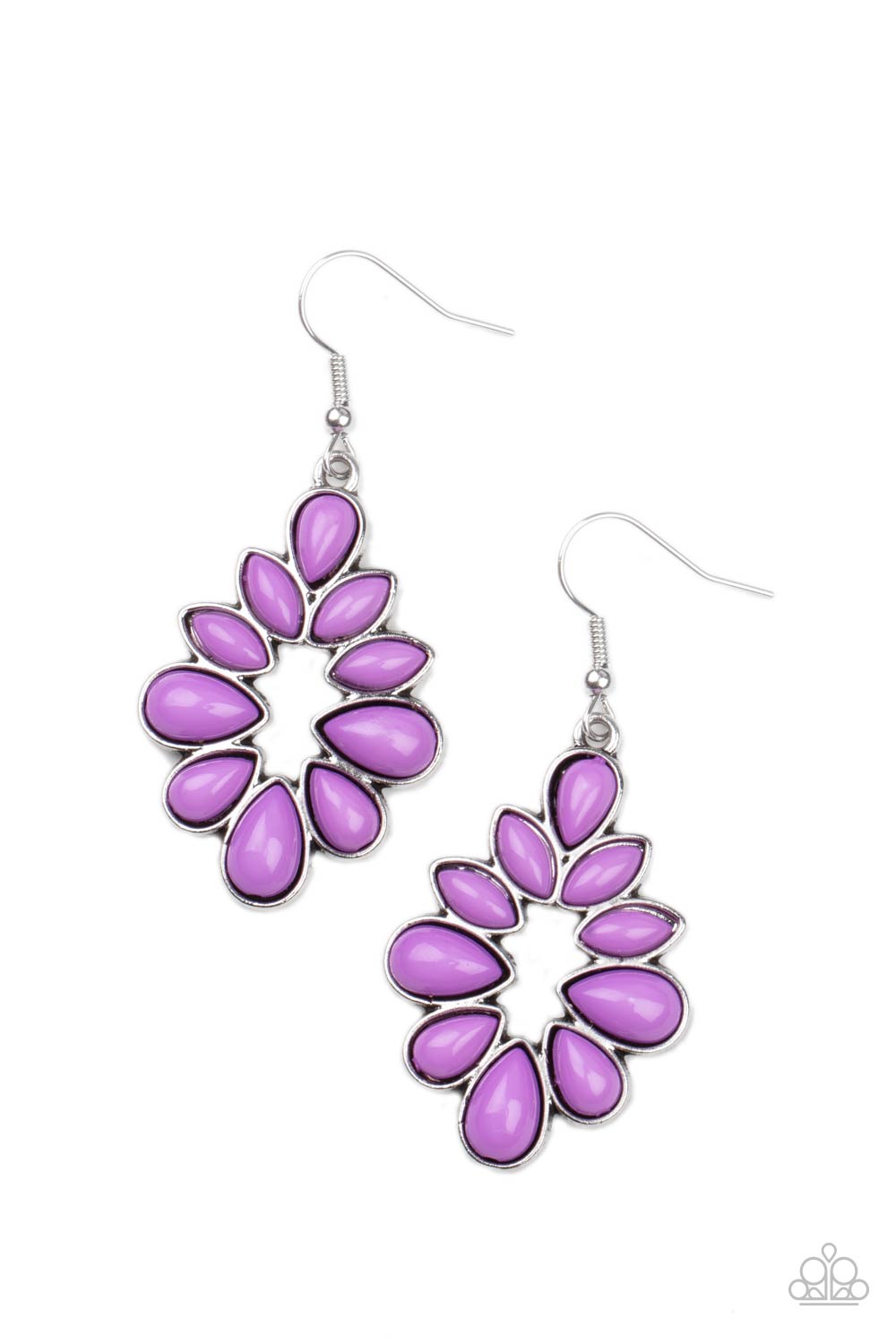 Burst Into TEARDROPS - Purple earring 1986