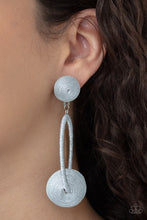 Load image into Gallery viewer, Social Sphere - Silver post earring B077
