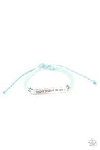 Load image into Gallery viewer, To Live, To Learn, To Love - Blue bracelet 1545

