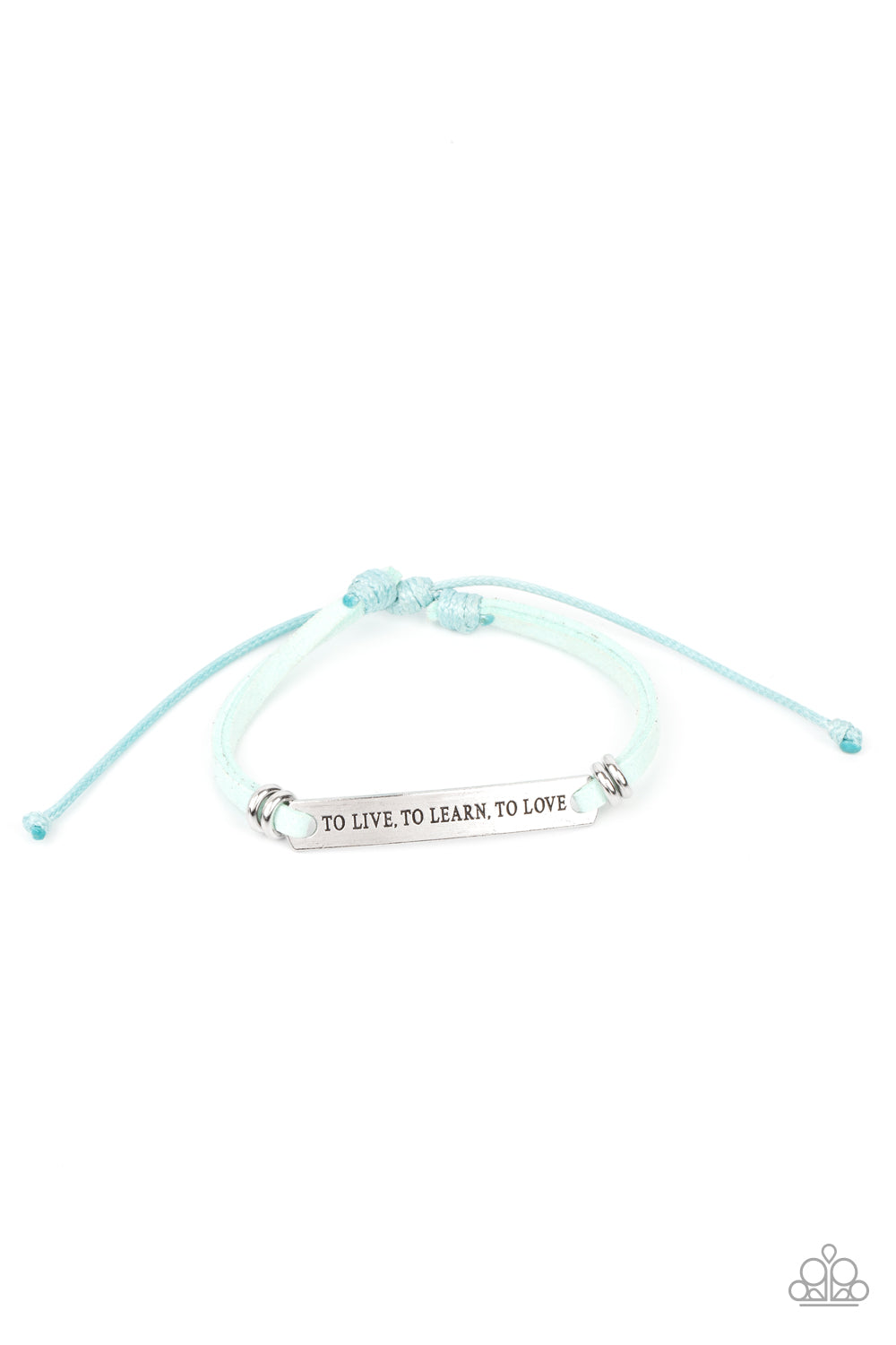To Live, To Learn, To Love - Blue bracelet 1545