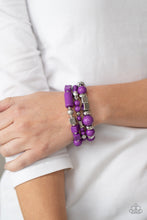 Load image into Gallery viewer, Perfectly Prismatic - Purple bracelet 780
