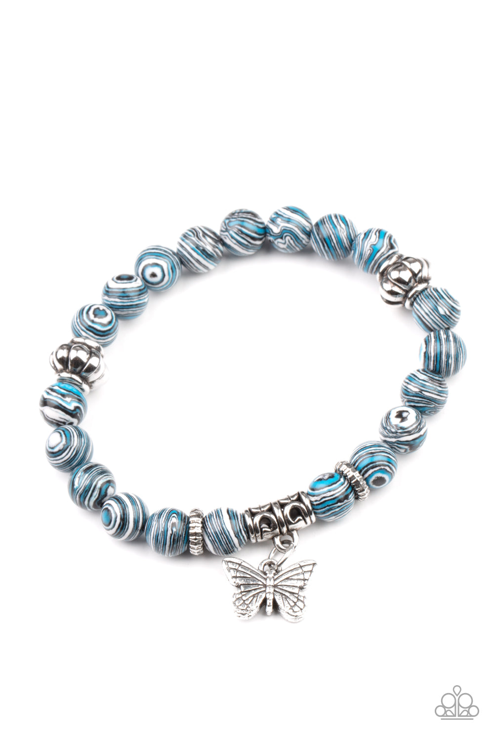 Butterfly Wishes - Blue bracelet A025