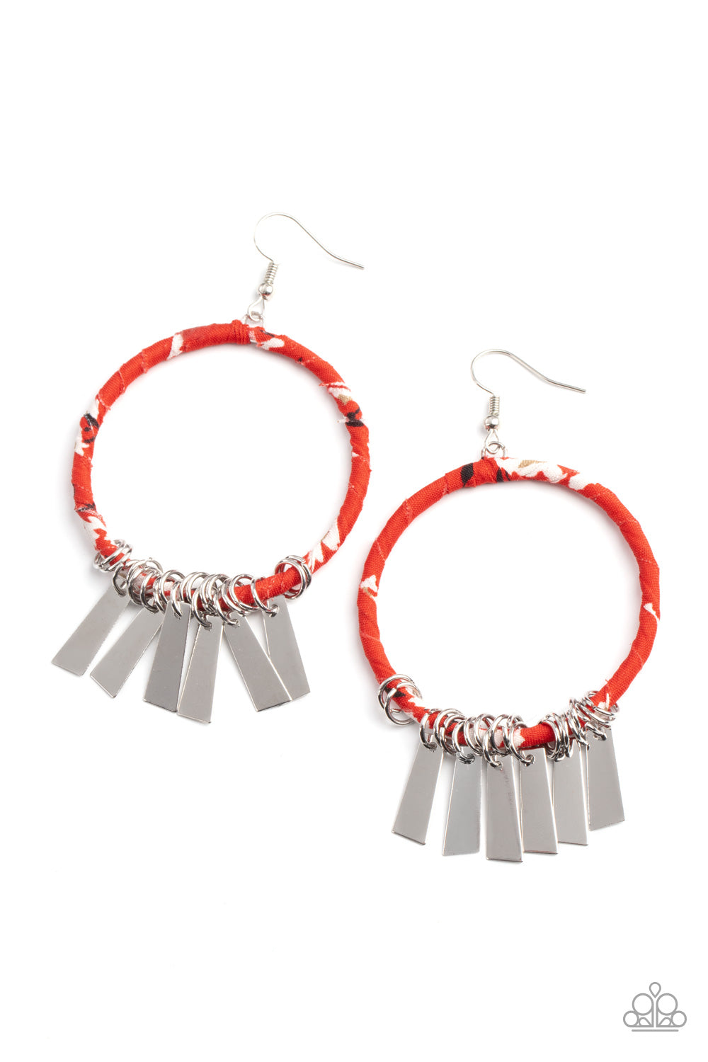 Garden Chimes - Red earring 2135