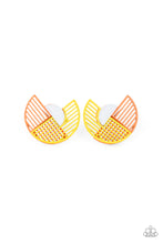 Load image into Gallery viewer, It’s Just an Expression - Yellow post earring 1636
