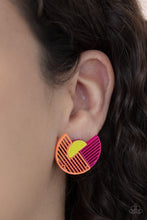 Load image into Gallery viewer, Its Just an Expression - Pink post earring 1803
