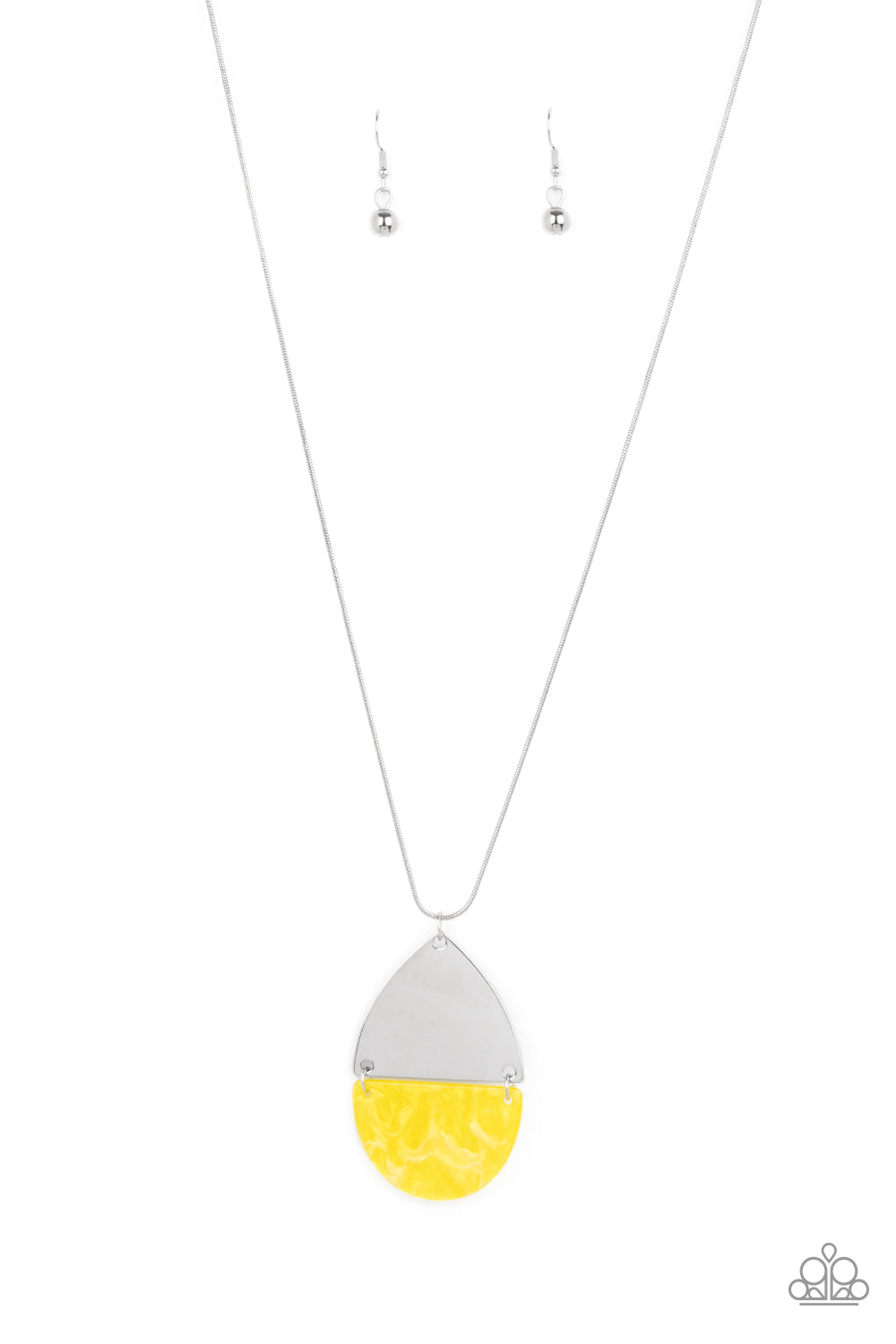 Rainbow Shores - Yellow necklace 2194
