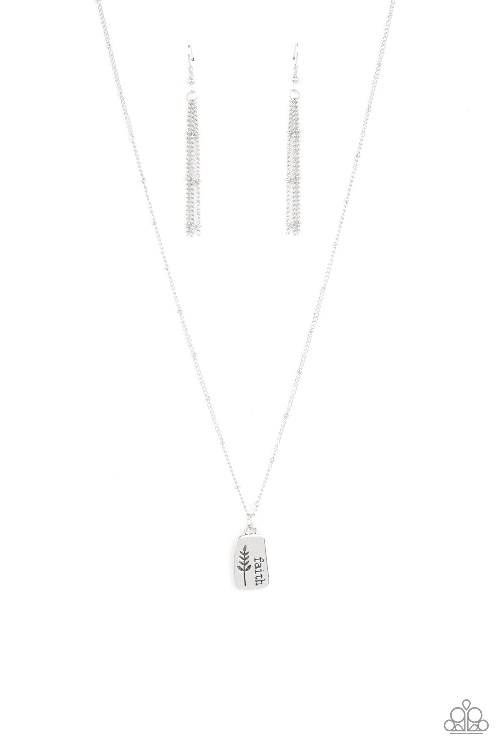 Faith Over Fear - Silver necklace B065