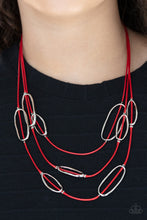 Load image into Gallery viewer, Check Your CORD-inates - Red necklace 2197

