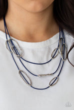 Load image into Gallery viewer, Check Your CORD-inates - Blue necklace A077
