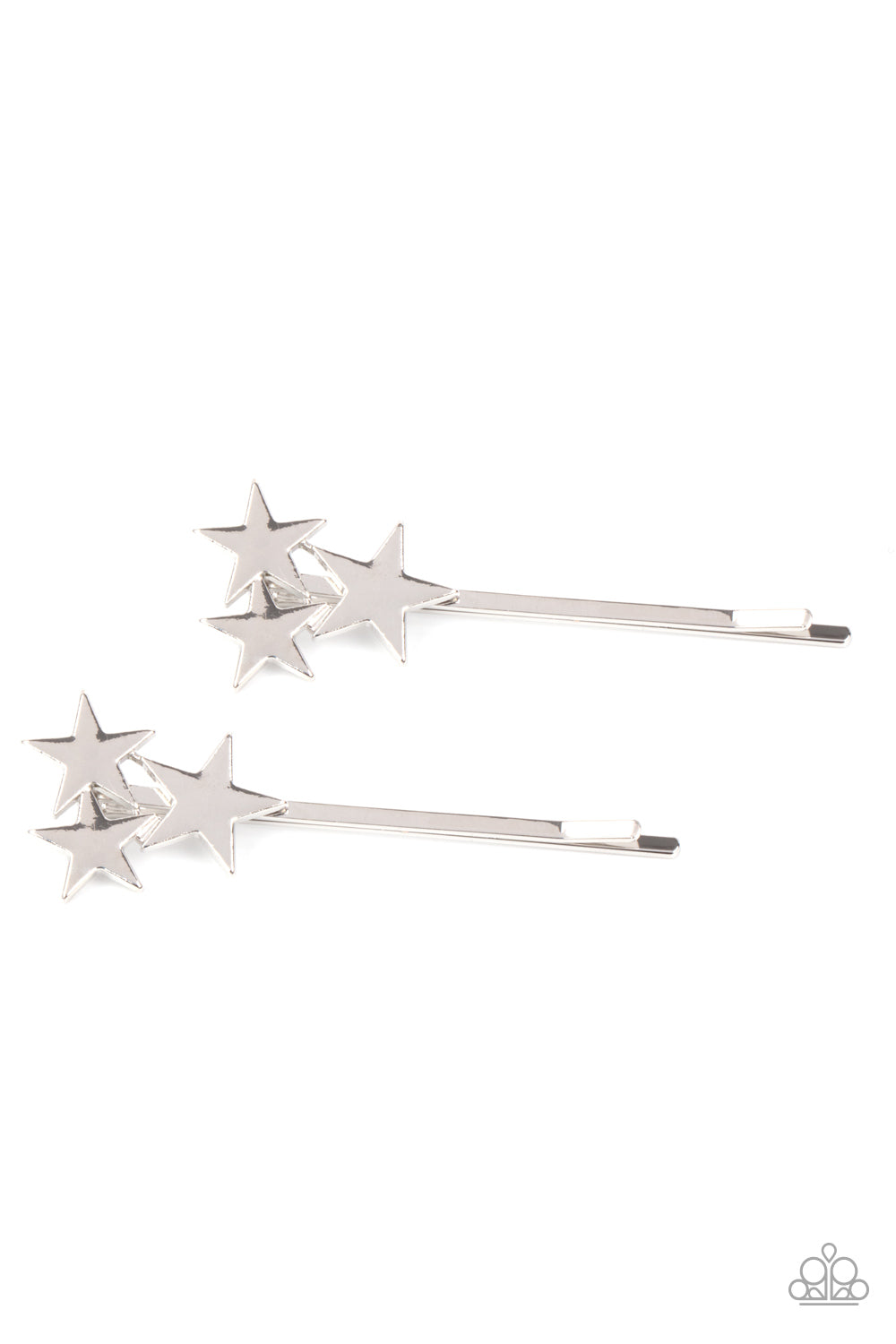 Suddenly Starstruck - Silver hair clip C012
