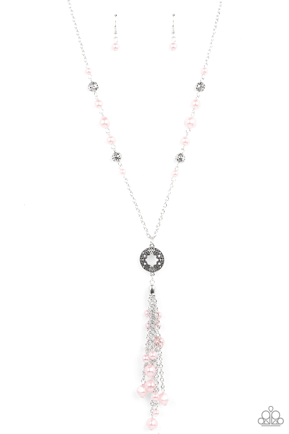Tasseled Treasure - Pink necklace 2145