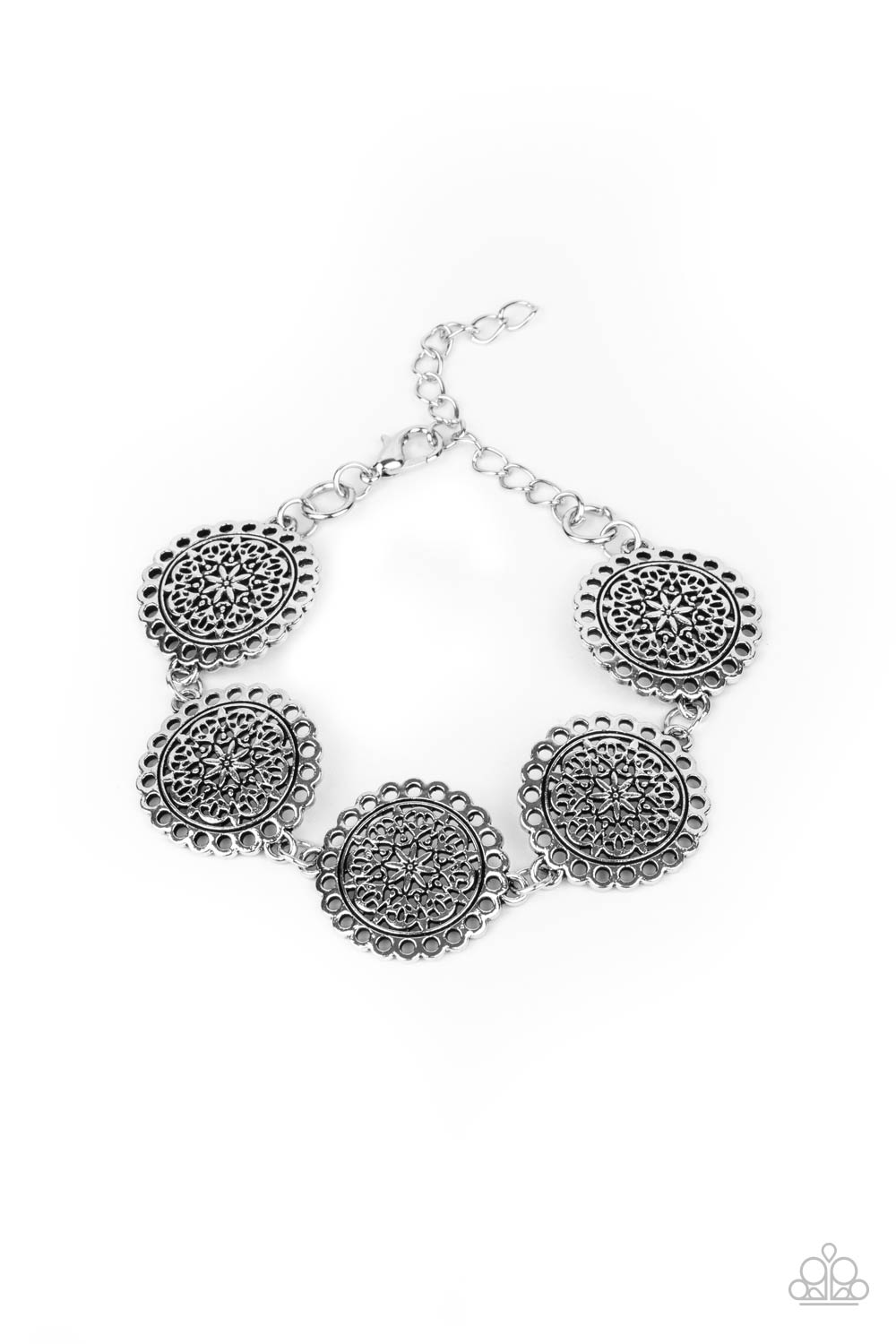 Garden Gate Glamour - Silver bracelet 772