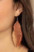 Load image into Gallery viewer, WINGING Off The Hook - Brown earring 2103
