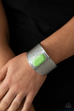 Load image into Gallery viewer, Poshly Pharaoh - Green cuff bracelet C002
