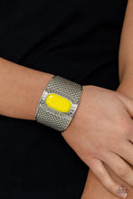 Load image into Gallery viewer, Poshly Pharaoh - Yellow cuff bracelet 2192
