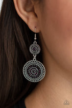 Load image into Gallery viewer, Bohemian Bedazzle - Purple earring 2182
