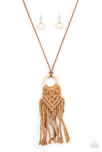 Load image into Gallery viewer, Crafty Couture - Brown necklace 2210
