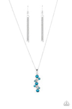 Load image into Gallery viewer, Classically Clustered - Blue necklace 1803
