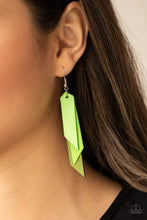 Load image into Gallery viewer, Suede Shade - Green earring 2072
