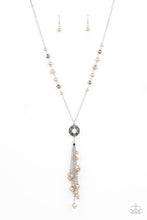 Load image into Gallery viewer, Tasseled Treasure - Brown necklace 2081
