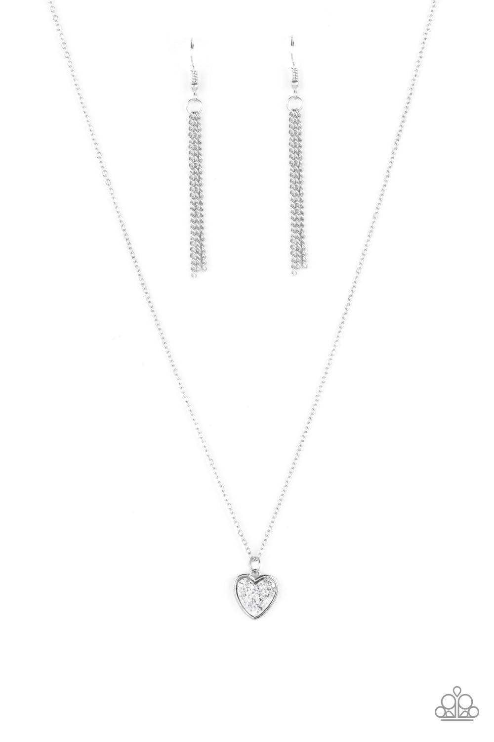 Pitter-Patter, Goes My Heart - Silver necklace 2173