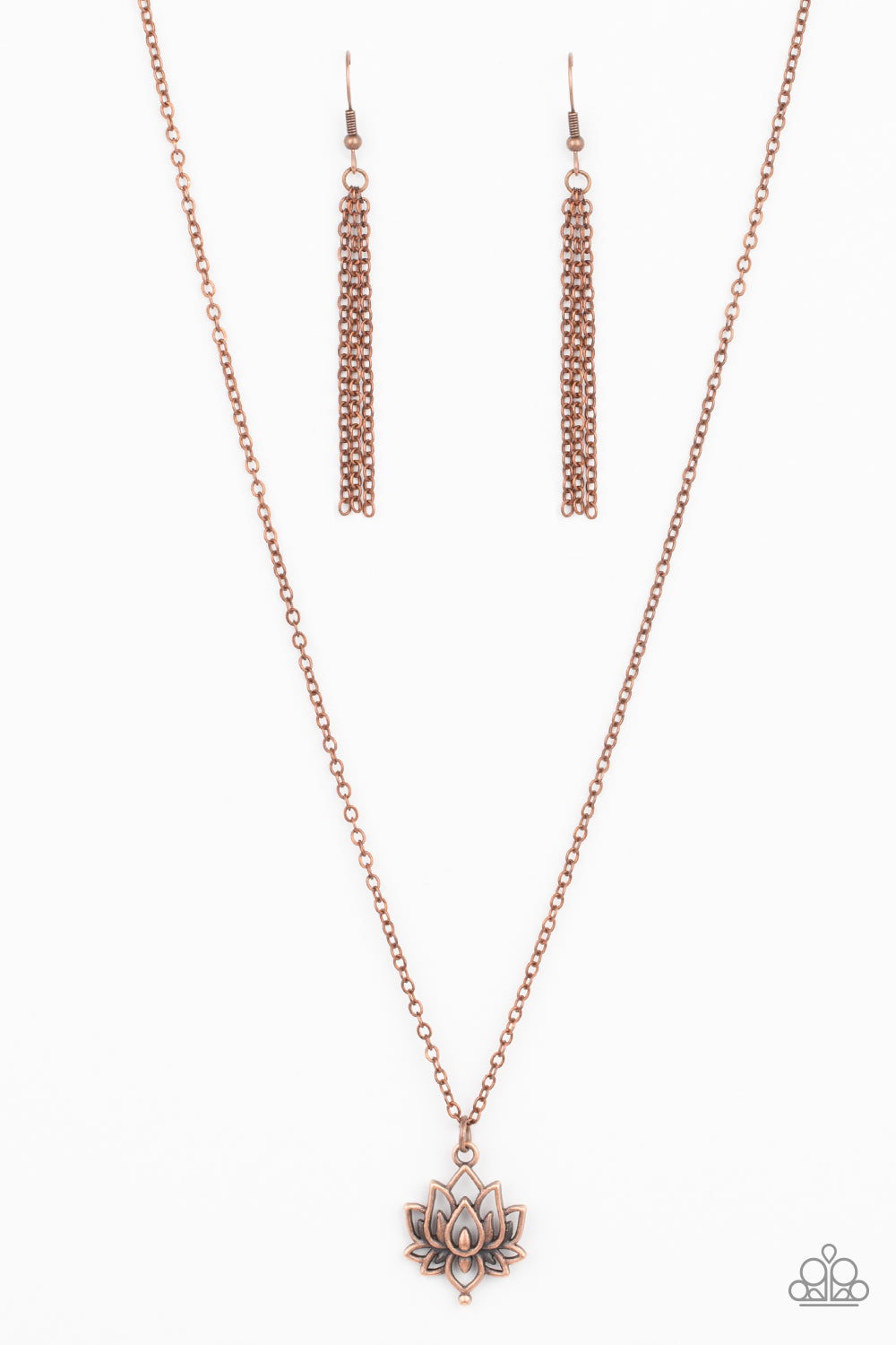 Lotus Retreat - Copper necklace 2196