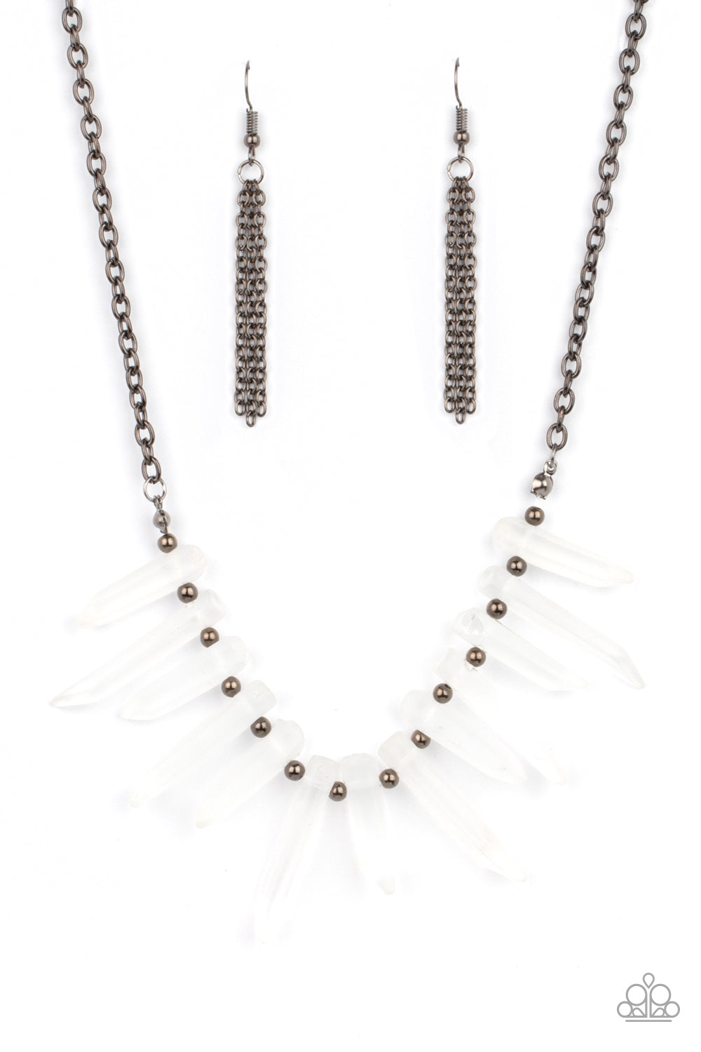 Ice Age Intensity - Black necklace 2173