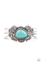 Load image into Gallery viewer, Western Wonderland - Blue cuff bracelet 1559

