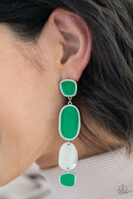 Load image into Gallery viewer, All Out Allure - Green post earring 1792
