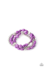 Load image into Gallery viewer, Desert Verbena - Purple bracelet 2207

