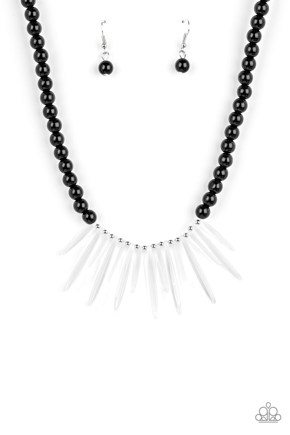 Icy Intimidation - Black necklace 2191