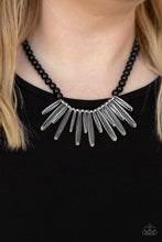 Load image into Gallery viewer, Icy Intimidation - Black necklace 2191
