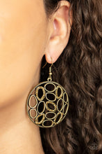 Load image into Gallery viewer, Watch OVAL Me - Brass earring 2112

