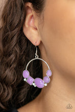 Load image into Gallery viewer, Beautifully Bubblicious - Purple earring 2177
