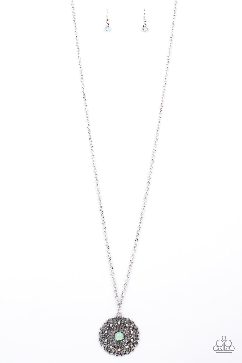 Opal Gardens - Green necklace 2113